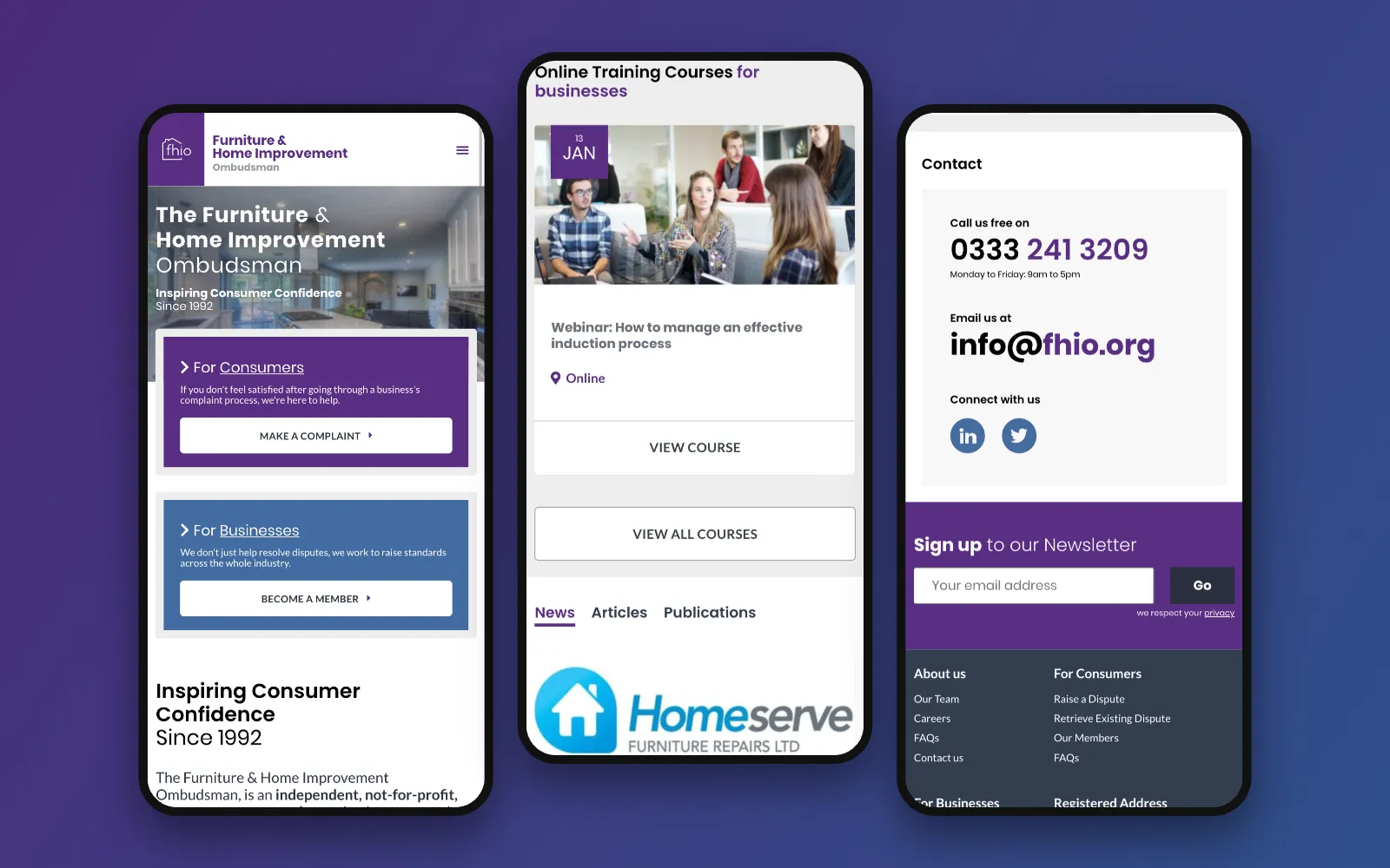 The Furniture & Home Improvement Ombudsman website